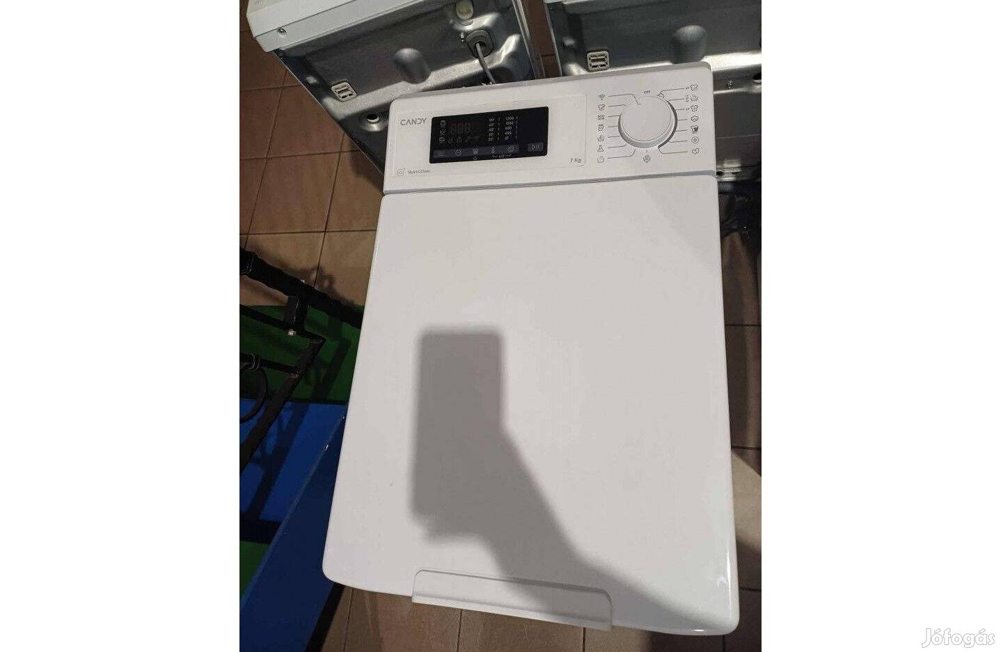 Outlet Candy TCA273D3-S Felültöltős Mosógép [O270] 6 hó garival